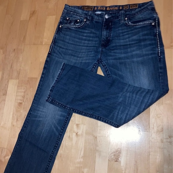 Mens Rock Revival Jeans